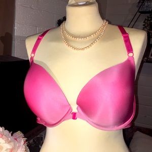 GUC Victorias Secret Push-Up Bra front closure pink size 38DD